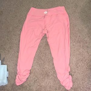 Light pink beyond yoga pants.